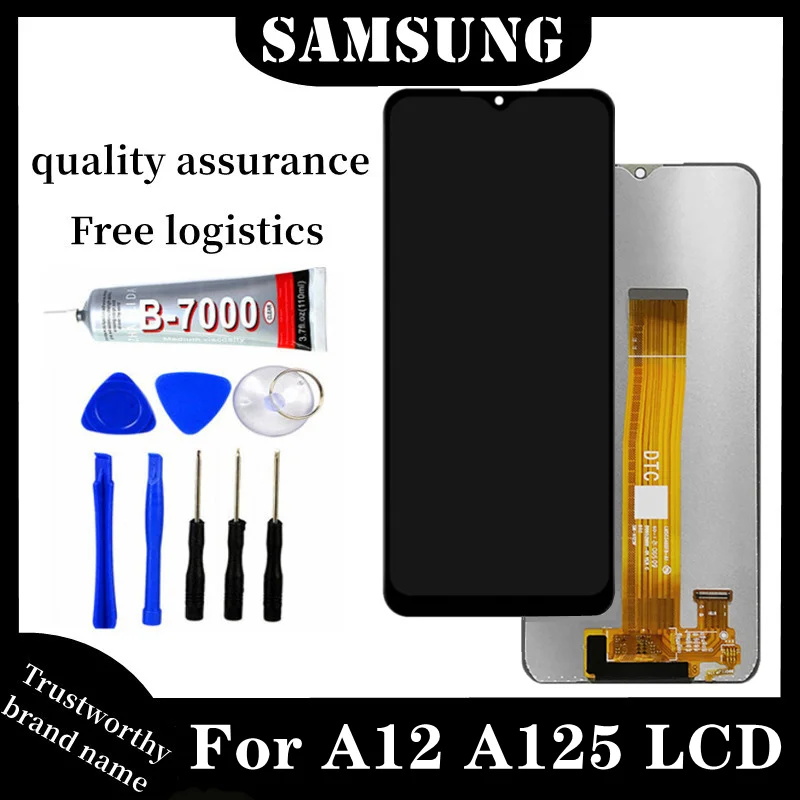 

6.5" Original For Samsung Galaxy A12 LCD A125F SM-A125F A125 Display Touch Screen Digitizer For Samsung A12 Screen Replacement