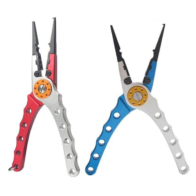 

1pc Metal Fishing Pliers Multifunctional Cutting Line Pliers Split Ring Scissors Remove Hooks Tool for Sea Fishing Tackle