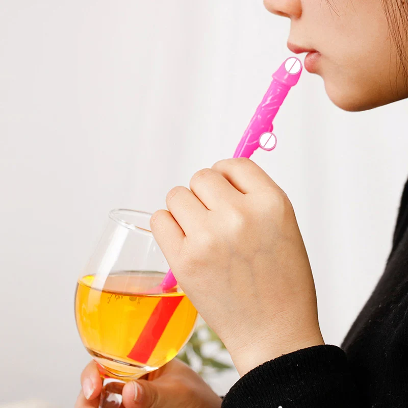 10 шт. питьевые соломинки для пениса свадебный душ сексуальный девичник Вилли