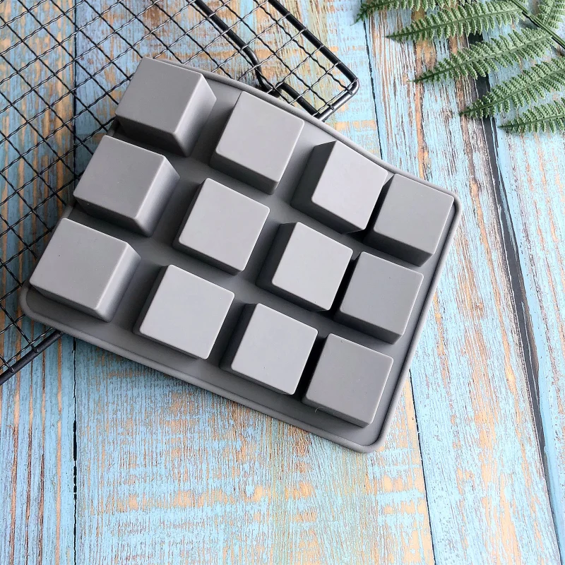 

Aouke 3*4 Uniform Square Silicone Mold Epoxy Resin DIY jelly ice Cube Mold 12 grid Square Jewelry Silicone Mold