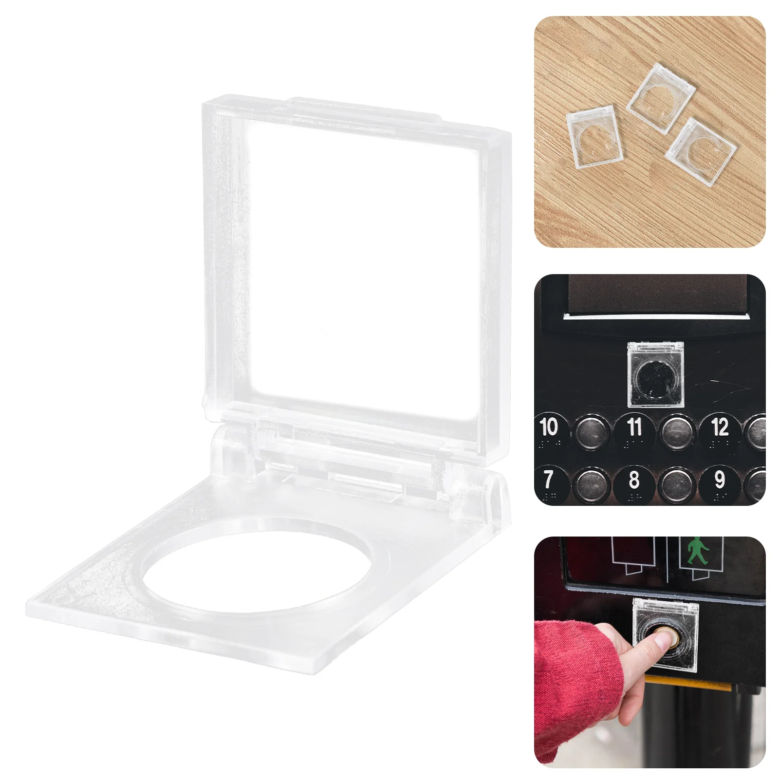 

4Pcs Stop Button Cover Switch Button Guard Stop Button Protector Small Emergency Stop Cover