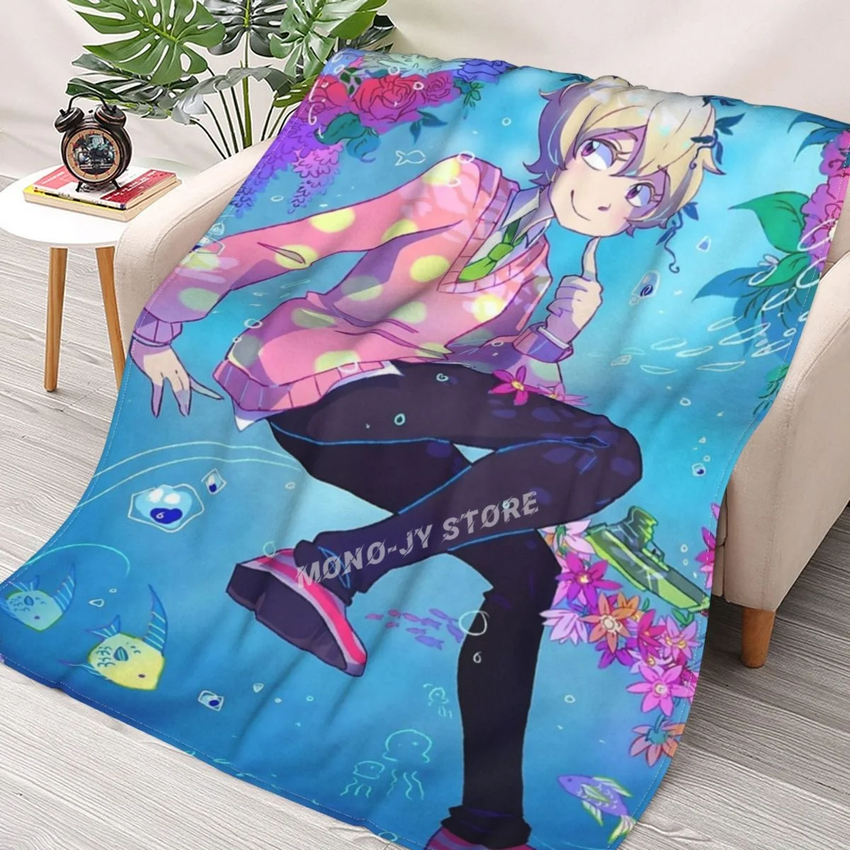 

Tsuritama - Haru Throw Blanket Sherpa Blanket Bedding soft Blankets