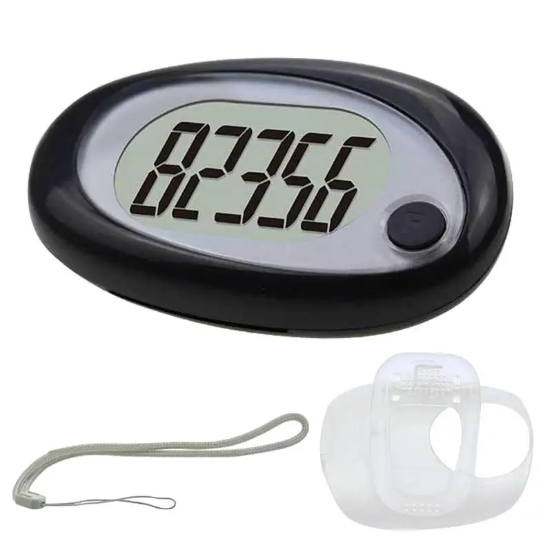 

Step Counter 3D Pedometer With Clip And Lanyard Long Standby Time Seniors Pedometer With Error Correction For Running Walking