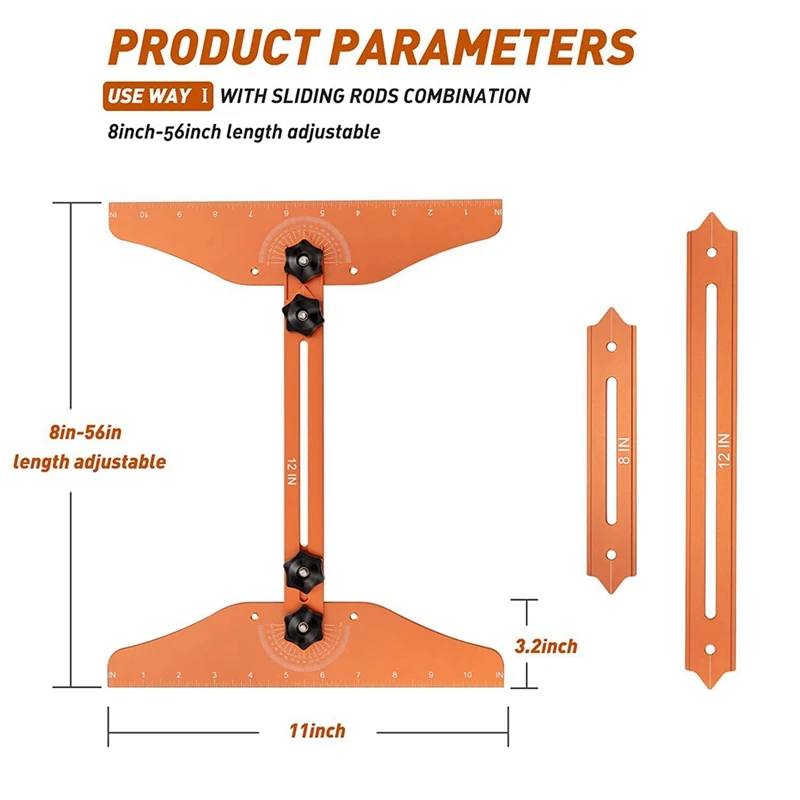 Многофункциональная складная линейка GTBL измеритель протектора для лестниц