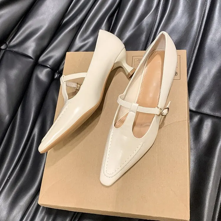 Женская обувь с ремешками сандалии женские фирменные туфли-лодочки на каблуке 3