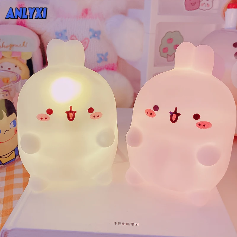 

Bunny LED Neon Night Light Ornaments Home Decor Kids Girls Kawaii Bedroom Bedside Lamp Lighting Aesthetic Room Decor luces led