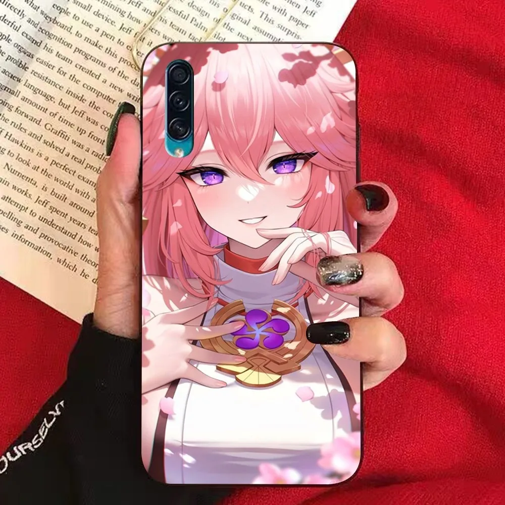Чехол для телефона Genshin Impact Yae Miko чехол Samsung A 10 11 12 13 20 21 22 30 31 32 40 51 52 53 70 71 72 73 91