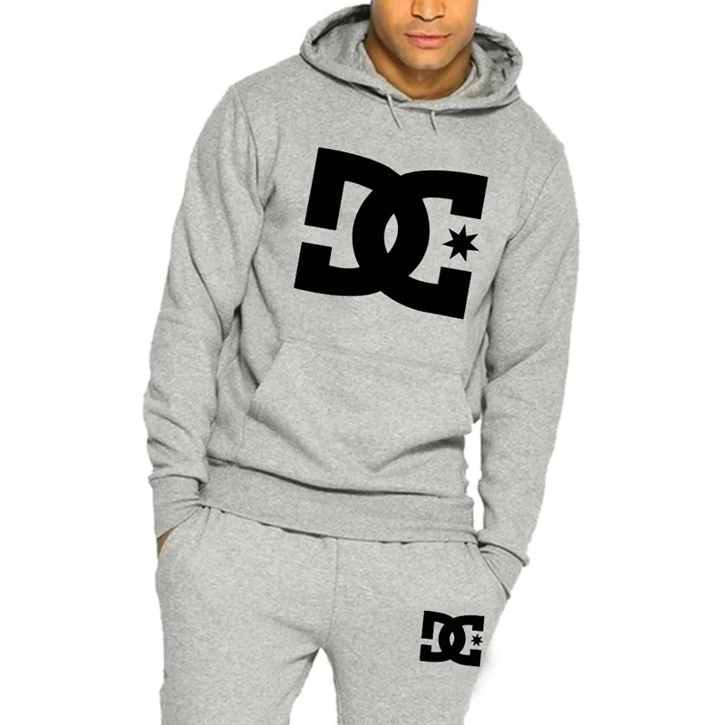 

Autumn Fall Tracksuits Men's 2 Pieces Set Hooded Sweatshirt + Sweatpants Sets Hoodies Suit Man Fashion All-match Casual Clothing