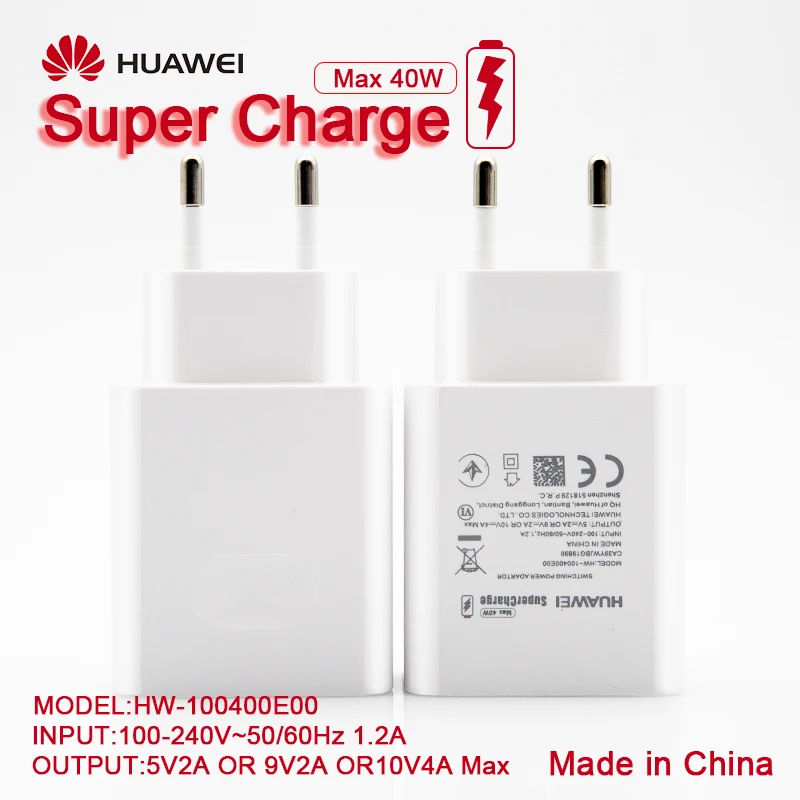 

Original HUAWEI 40W Fast Charger Supercharge Type C Cable For HUAWEI P30 P40 P10 P20 Pro Lite Mate 9 10 Pro Mate 20 V20