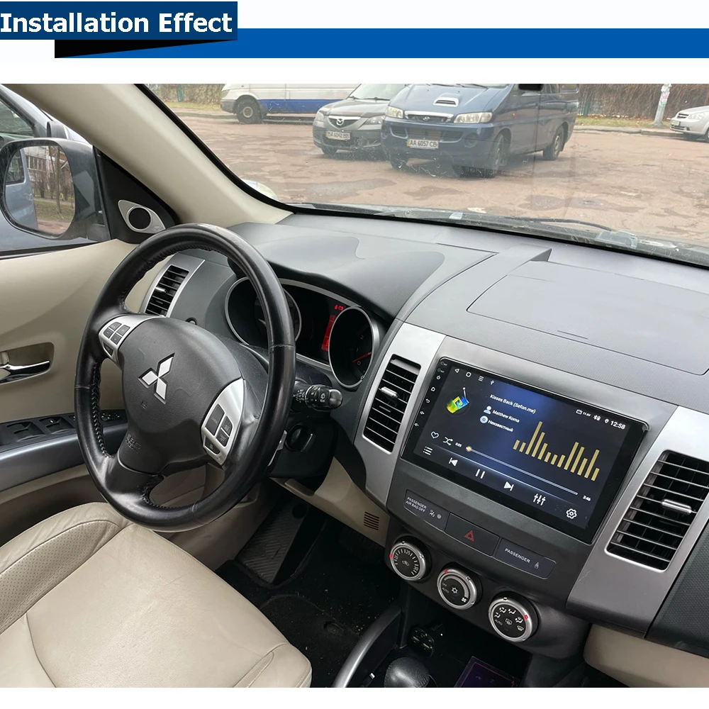 Восьмиядерный/Android 11 0 Автомобильный мультимедийный плеер GPS для Mitsubishi Outlander 3 XL