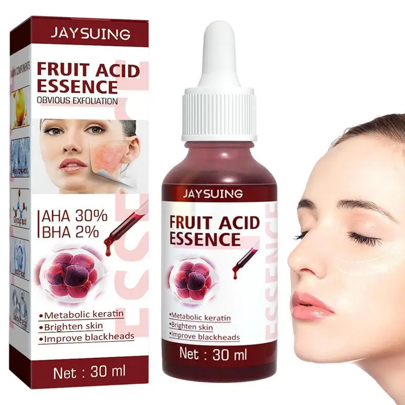 

Hydrating Serums Fruit Acid Essence Fluid For Blackhead Removal 1 Oz Plumping Face Lotion Refine Skin Texture Reduce Oil For