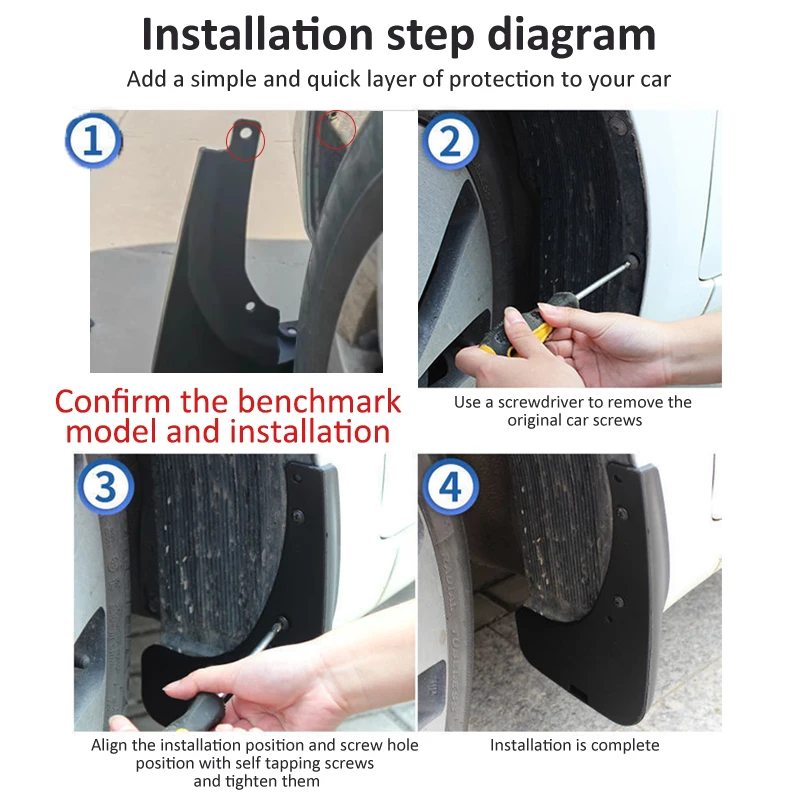 4х Брызговики для резервуара Wey GWM 300 внедорожников версия 2020 2021 2022 2023 брызговик с