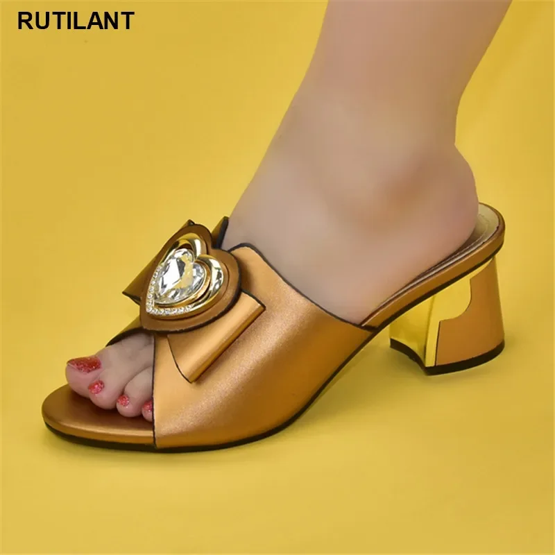 

New style platform high heels summer women's sexy ladies high heels elegant Italian shoes high quality African wedding shoes