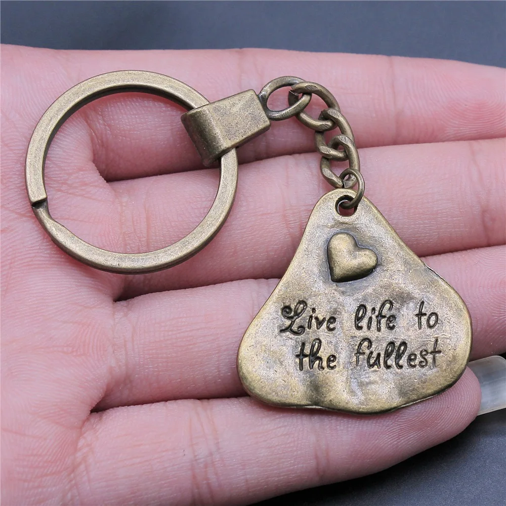 

Новинка, модный мужской брелок, Прямая поставка, винтажный античный бронзовый цвет, 34x33 мм, живая жизнь в полной мере, кулон, подарок