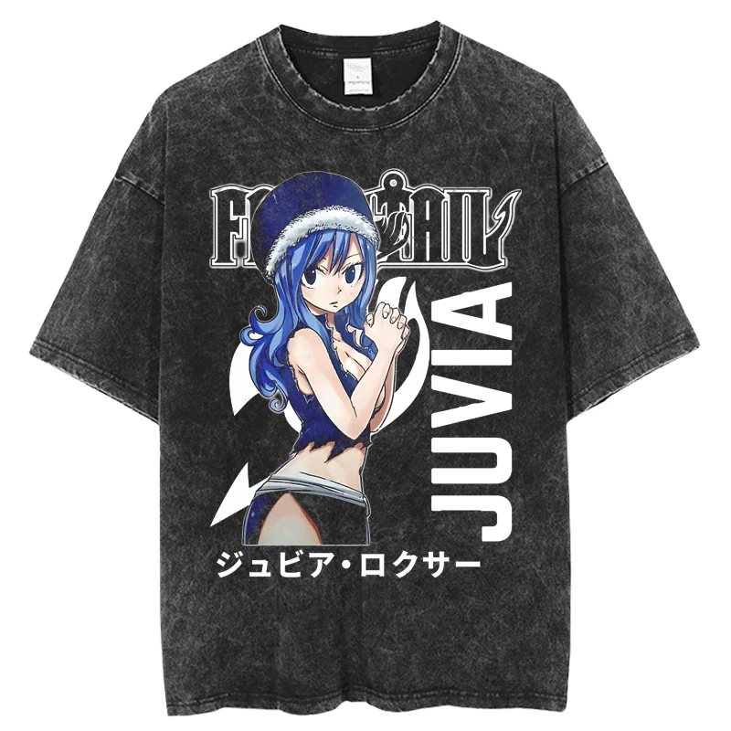 Japanese Anime Airy Tail T Shirt Kawaii Harajuku Manga Graphic Anime T-shirt Unisex Summer Short Sleeve Tops Tshirt Male