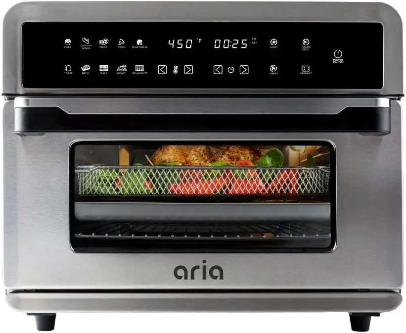 

Free Shipping Aria 30 Qt. Touchscreen Toaster Oven with Recipe Book Brushed Stainless Steel