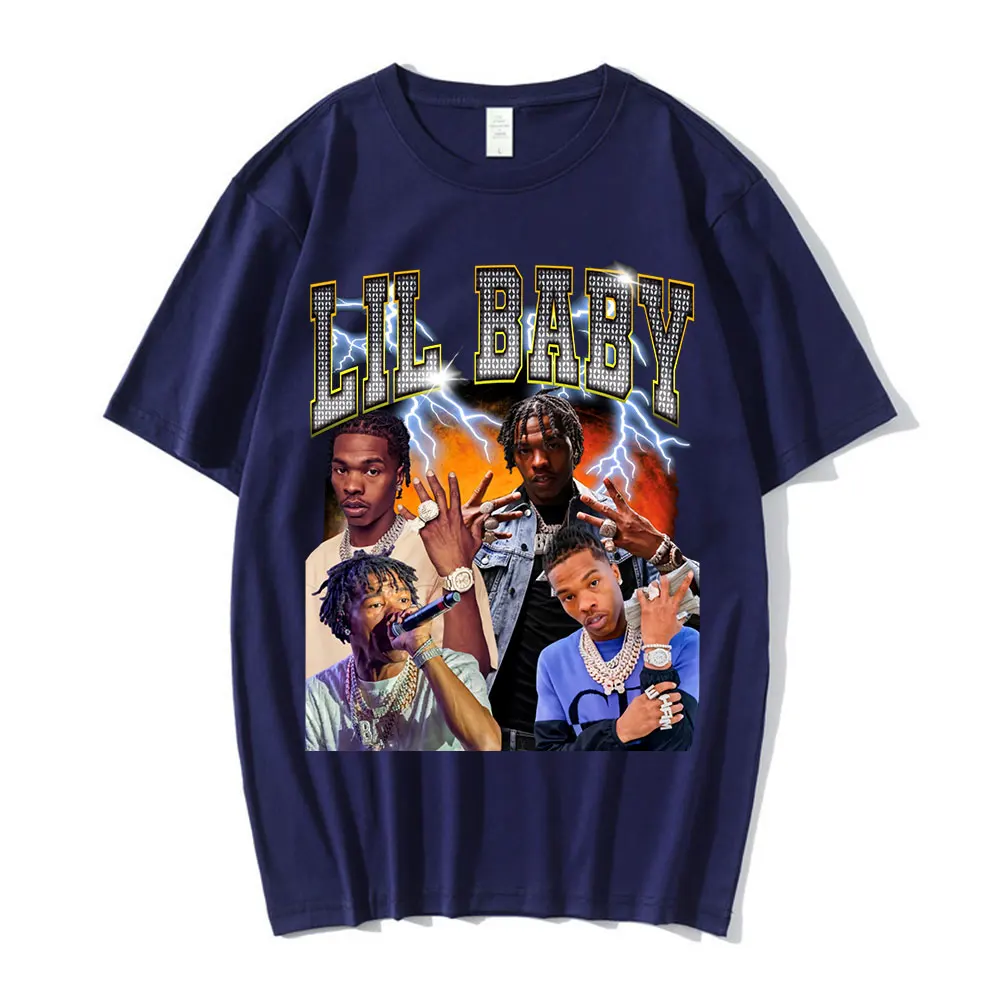 Футболка мужская с принтом в стиле хип-хоп хлопковая рубашка коротким рукавом