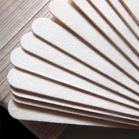 free shipping 500 pcs white wooden nail file 8080 wood emery board nail file manicure tool