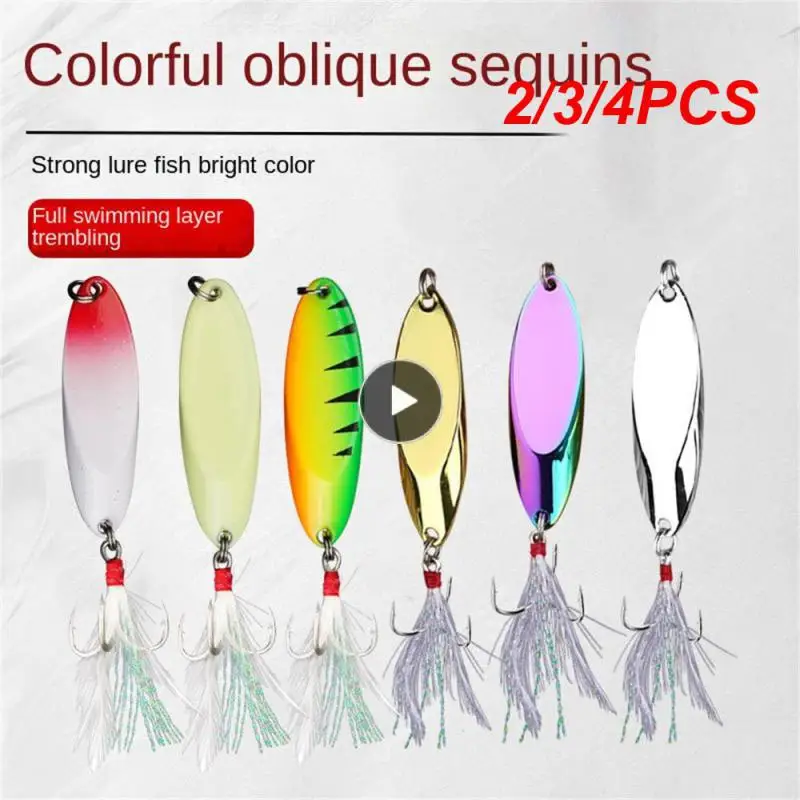 

2/3/4PCS Freshwater Sea Luya Sequins High Quality Fishing Lure Realistic Fishing Lures Artificial Bait Fishing