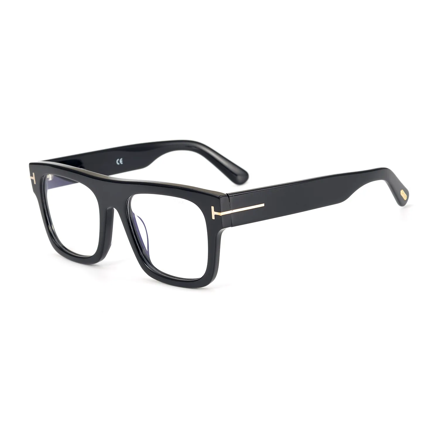 

Luxury brand men's super acetate myopia prescription TF glasses 5634 women's leopard print reading fashion eye frame