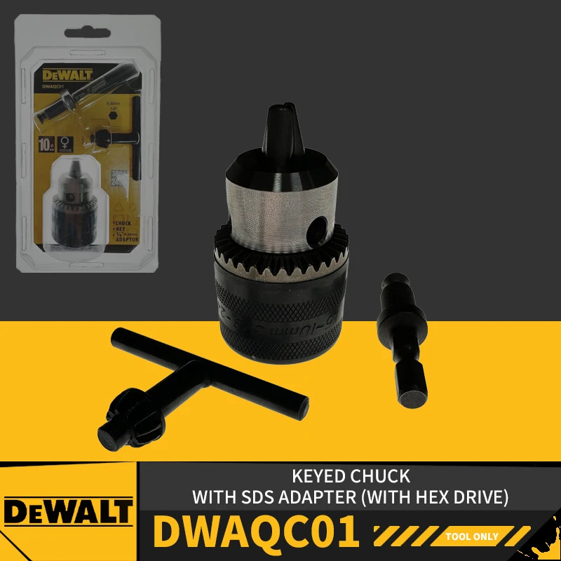 

DEWALT DWAQC01 Keyed Chuck with SDS Adapter Driver Power Tool Accessories)