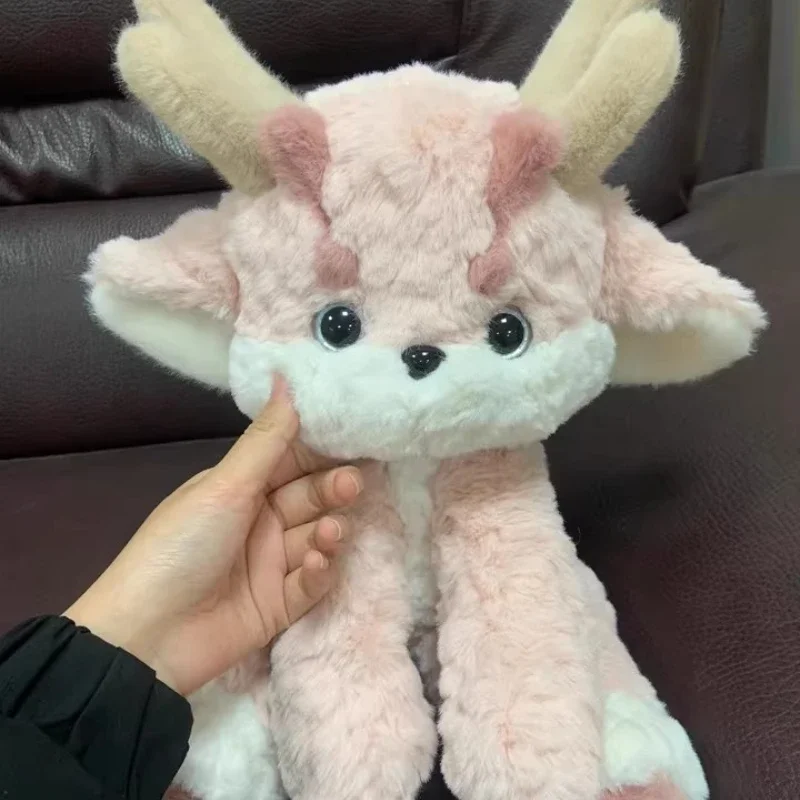 35 см розовые набивные плюшевые драконы милые Мультяшные куклы супер мягкие