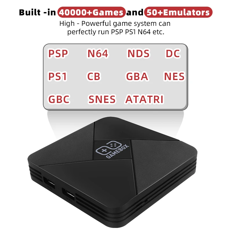 BOYHOM ретро двойная система видео Игровая приставка TV Box 50 + эмульгаторы Макс 50000