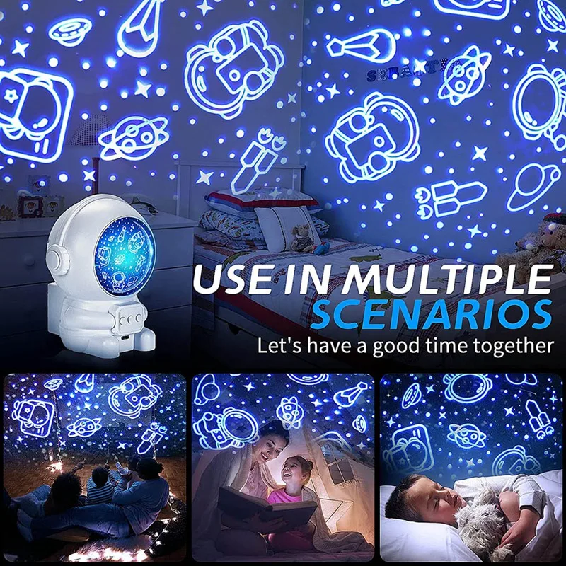 

Night Light For Kids, Astronaut Star Projector Baby Nursery Lamp ,Gifts For Children Baby Bedroom And Party Decorations