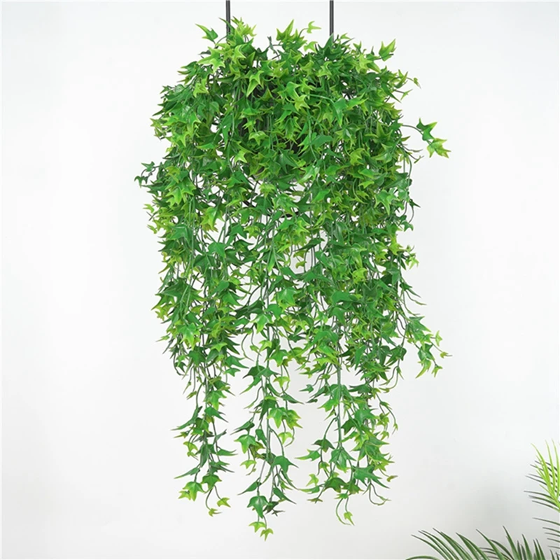 

Artificial Plant Wall Hanging Sweet Potato Leaf Maple Weeping Willow Hotel Decoration Wall Hanging Craft Decoration