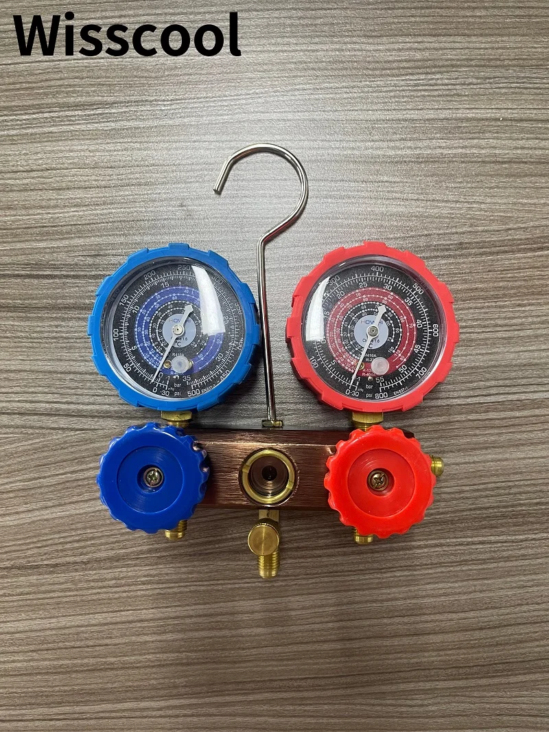 

Wisscool Pressure gauges Refrigerant Manifold Gauge Air Condition Refrigeration Set Air Conditioning Tools R22 R410A R404A R134A