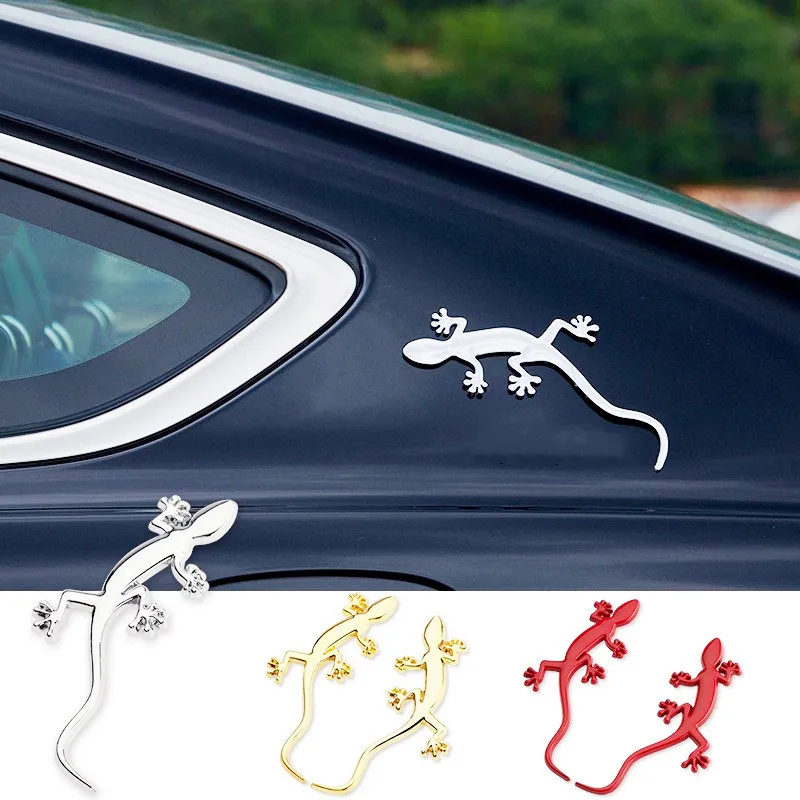 Универсальная металлическая 3d-наклейка в виде ящерицы Geko для заднего багажника Универсальная металлическая 3d-наклейка в виде ящерицы Geko для заднего багажника