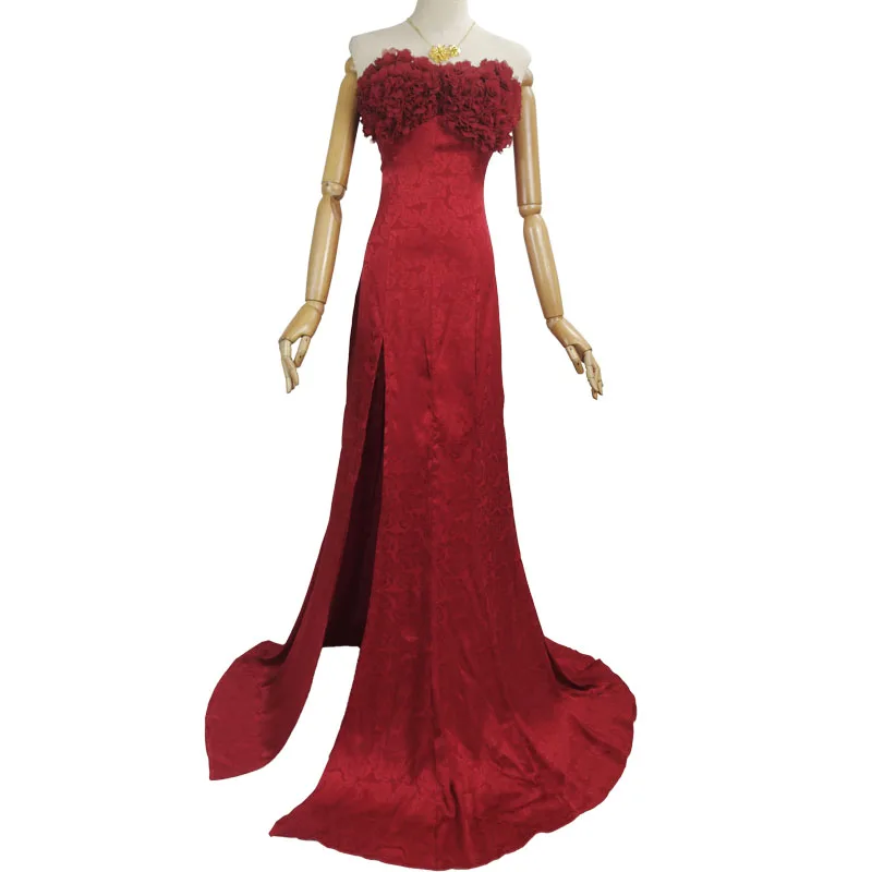 

Anime SPY FAMILY Yor Forger red rose dress concert Yor Briar Cosplay costume for Halloween Christmas Party Masquerade Shows