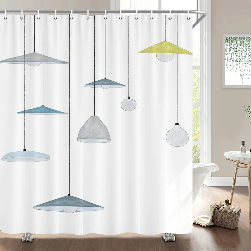 1 упаковка занавески для душа в музыкальном стиле водонепроницаемая тканевая