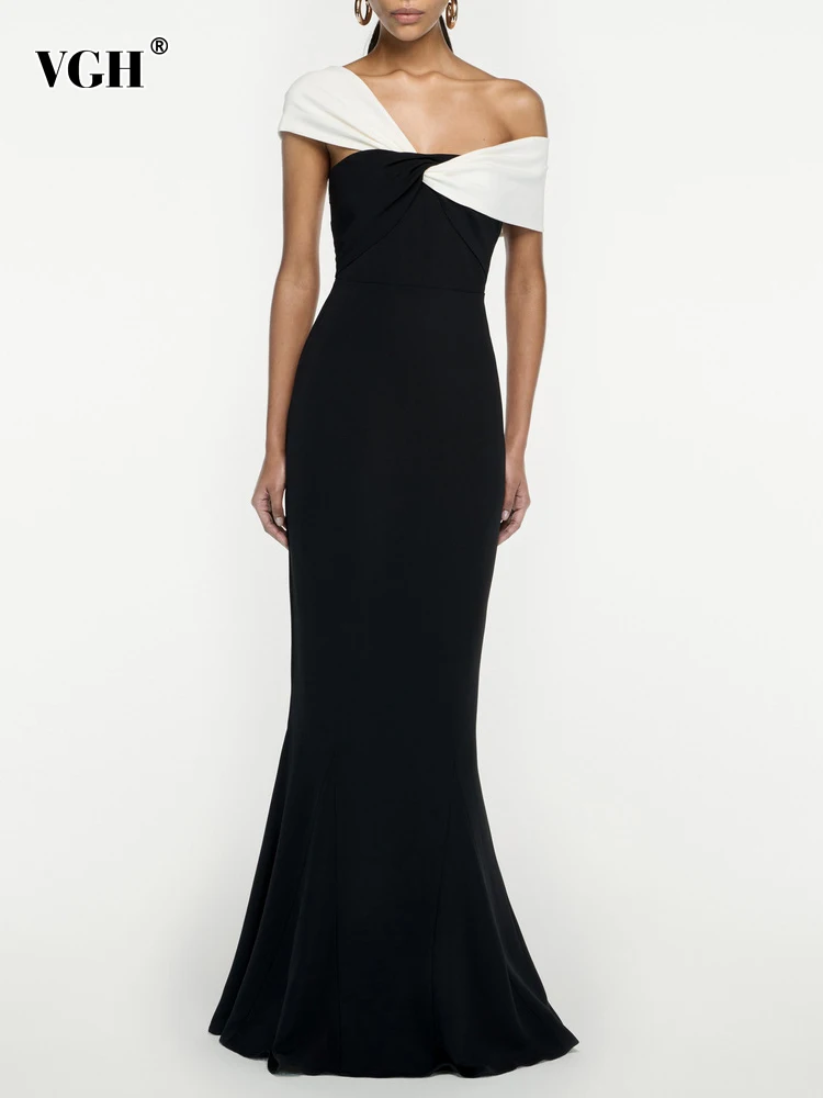 

Женское платье-Русалка без бретелек, с высокой талией