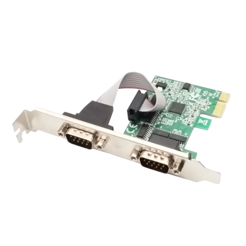 

Плата расширения компьютерного компьютера Pcie на два последовательных порта RS232 с промышленным управлением компьютерный адаптер последова...