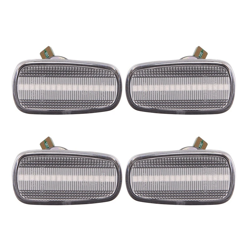 

2X Car Dynamic Side Marker Light LED Turn Signal Light For Lexus IS200 300 LS430 Toyota Prius 1999-2005 Clear