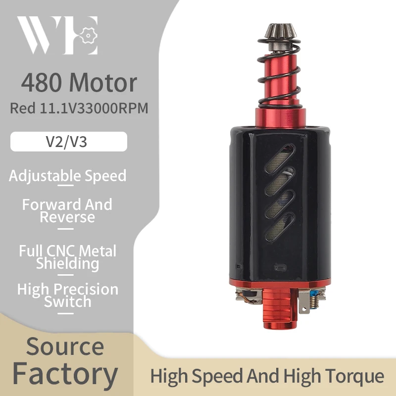 480 High Thermal Efficiency Motor N35 18/20TPA High Torque Toy Gun Water Gun Accessories V2 V3 Long/Short Shaft DC Brush Motor