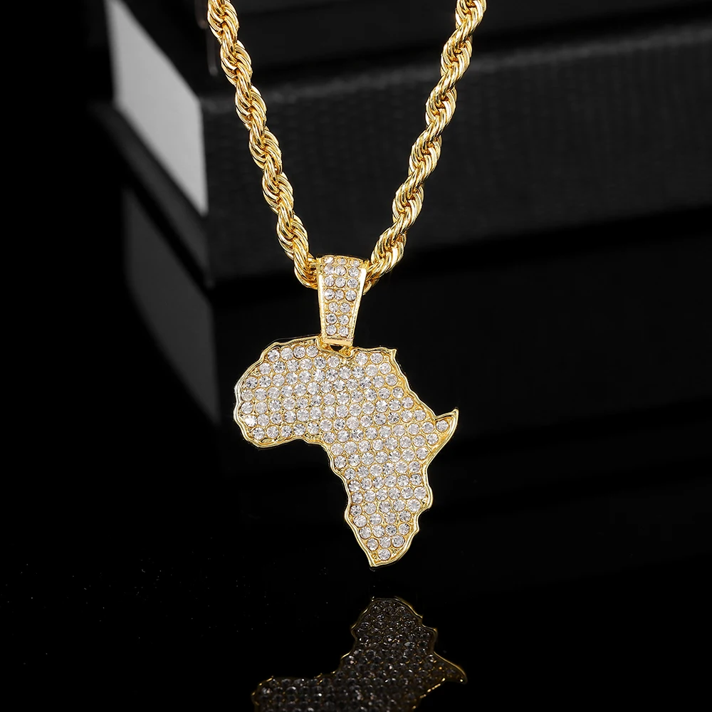 Ожерелье-цепочка для мужчин украшение в стиле хип-хоп сверкающая цепь ожерелья с