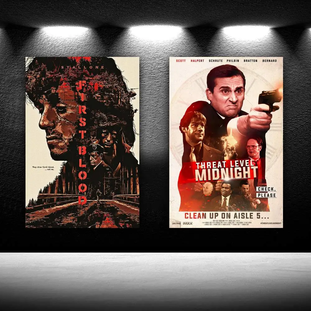 

Movie Inspirational Quotes Poster Figure Aesthetic For Home Boys Girls Room Decor Interior Paintings Wall Art Decoration Manga