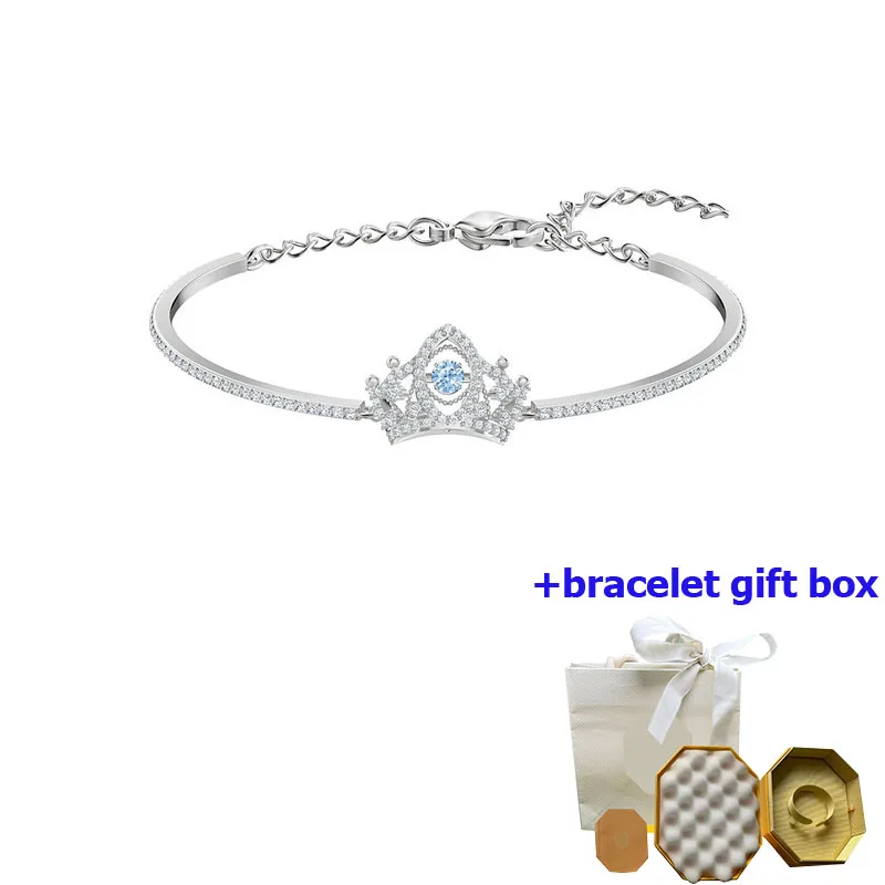 

High quality luxury crown rose studded diamond women's bracelet, enhancing temperament, beautiful and moving, free of shipping
