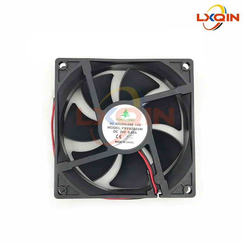 

LXQIN printer cooling fan DC24V for Allwin Xuli Gongzheng Tucai large format printer brushless fan cooler Blower 90mm*90mm