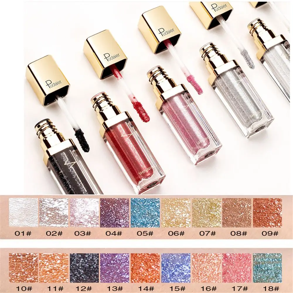 

Fashion Shimmer Shiny Party Makeup Metallic Eyeliner Gel Combination Liquid Eyeshadow Eye Cosmetic Glitter Highlight