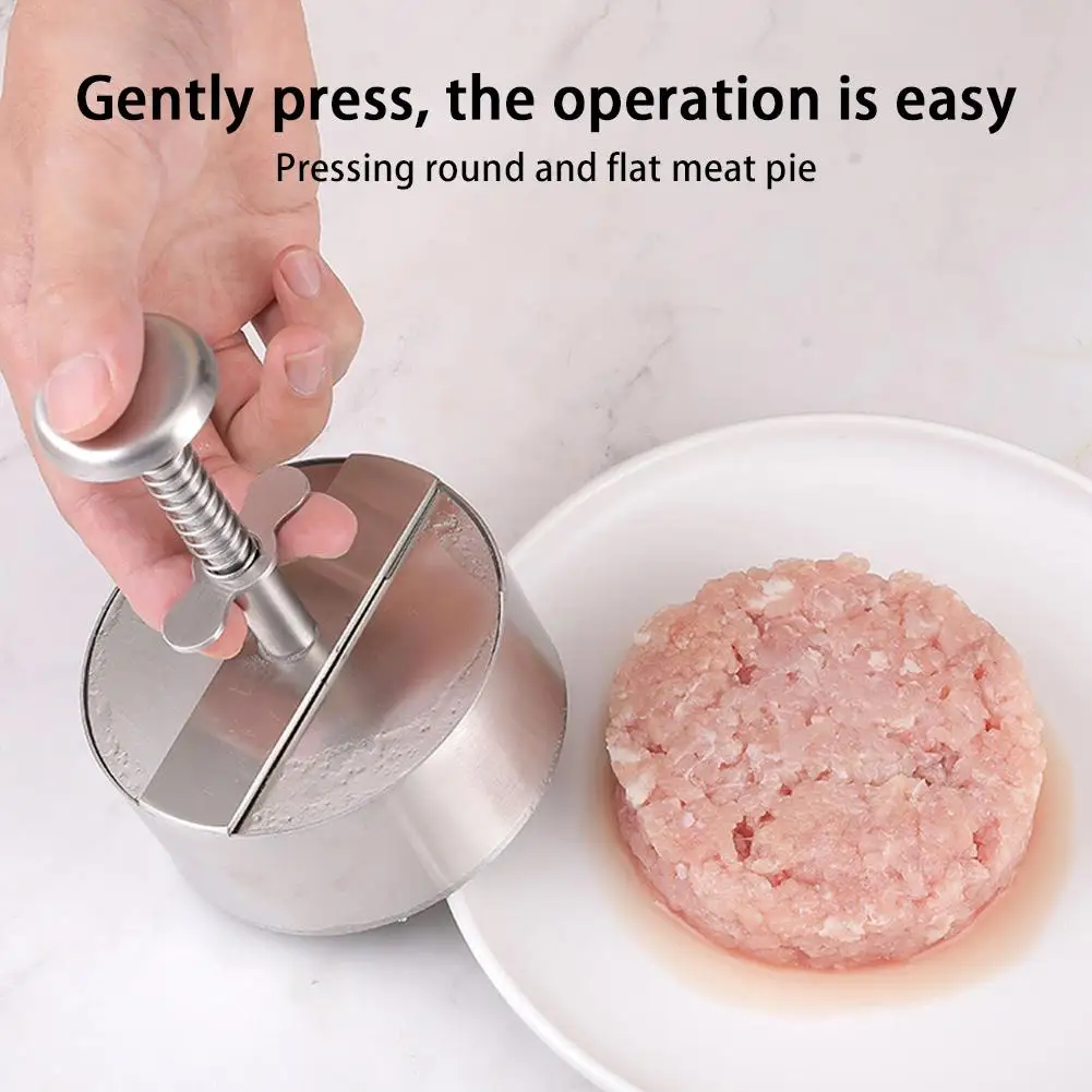 

Hamburger Press Hamburger Patty Maker 304 Stainless Steel Non-Stick Burger Press For Making Meat Patties And Thin Burgers O3U5