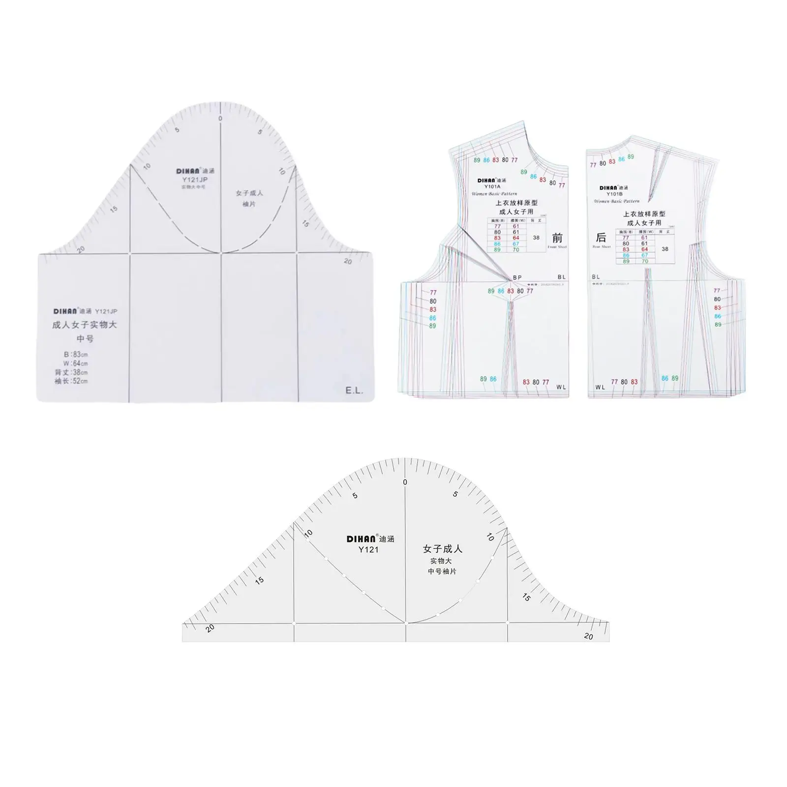 Ручная работа 1:1 Женская ткань Дизайн Линейка Шпион для рисования Изготовление