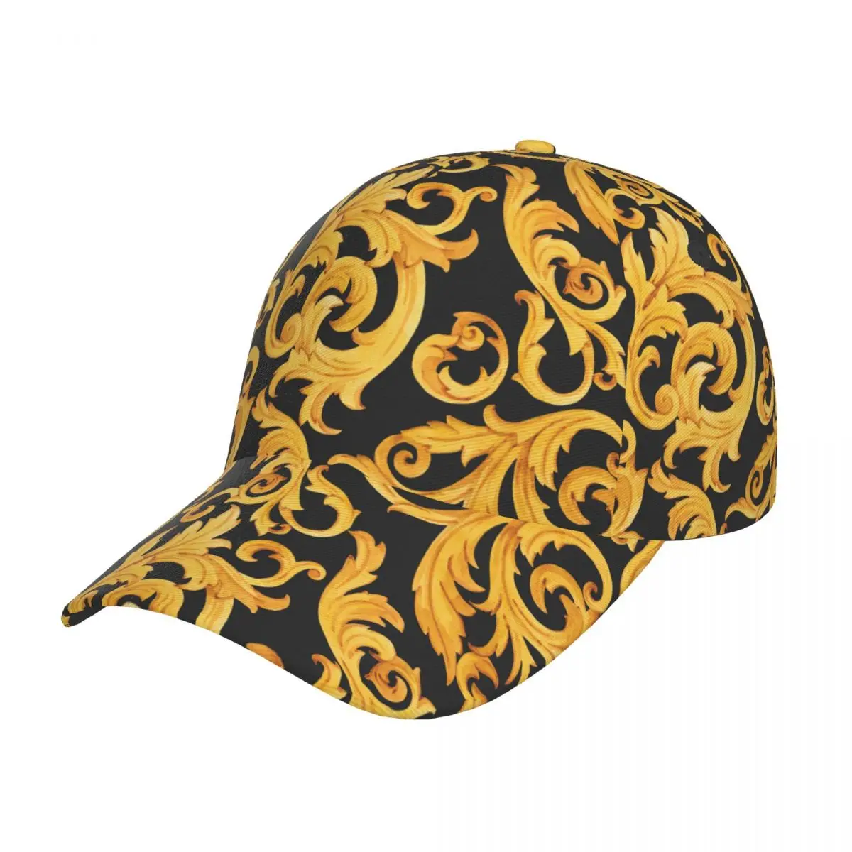 

Golf hat men Baseball Cap Sports Golden Baroque Luxury Casual Snapback Hat Fashion Outdoor Hip Hop Hats For Men Women Unisex