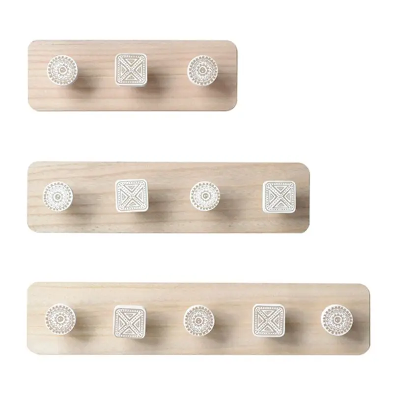 

Nordic Wood Coat Hanger Wall Hook Home Decorative Clothes Hangers for Key Holder Wall Mounted Coat Rack for Key Hanger Wall