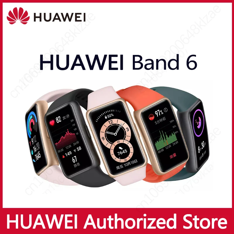 

Смарт-браслет Huawei Band 6, экран 1,47 дюйма, пульсометр, мониторинг сна