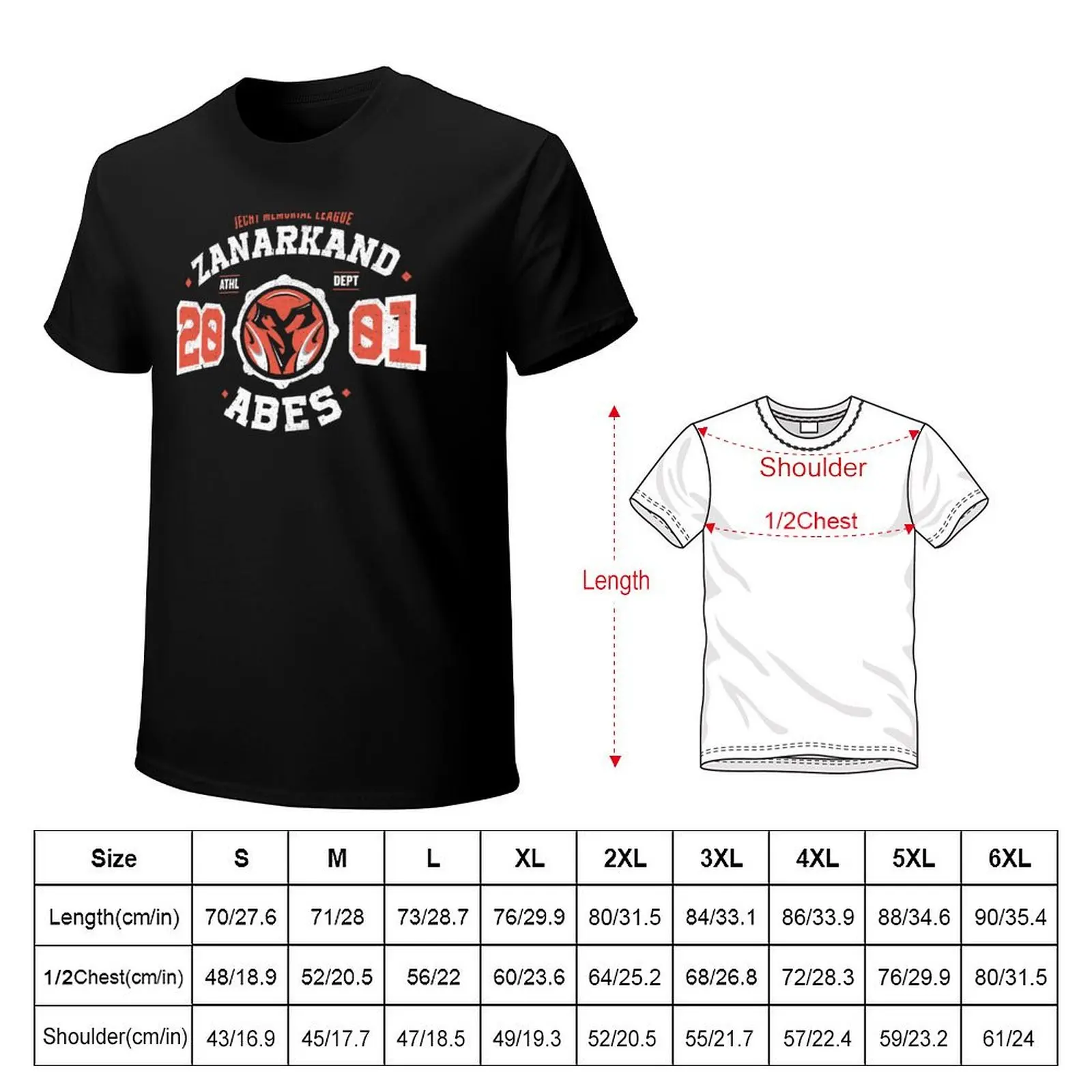 Фото Футболка для мужчин Zanarkand Abes Blitzball Championship, дышащая спортивная одежда. №2