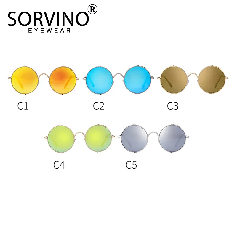 Солнцезащитные очки в стиле стимпанк для мужчин и женщин с защитой UV400