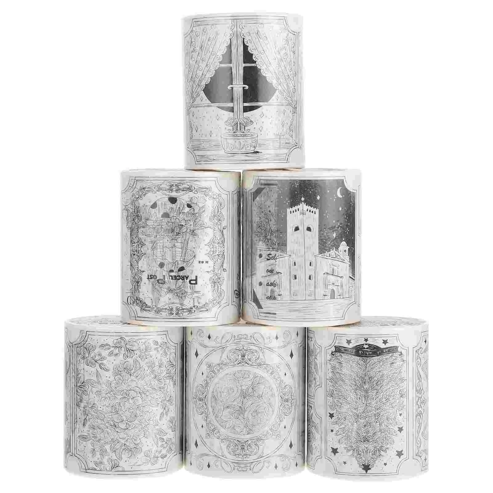 

Tape Washi Diy Paper Decorative Scrapbook Journal Gift Tapes Masking Planner Sticker Aesthetic Retro Hand Account Vintagedecals